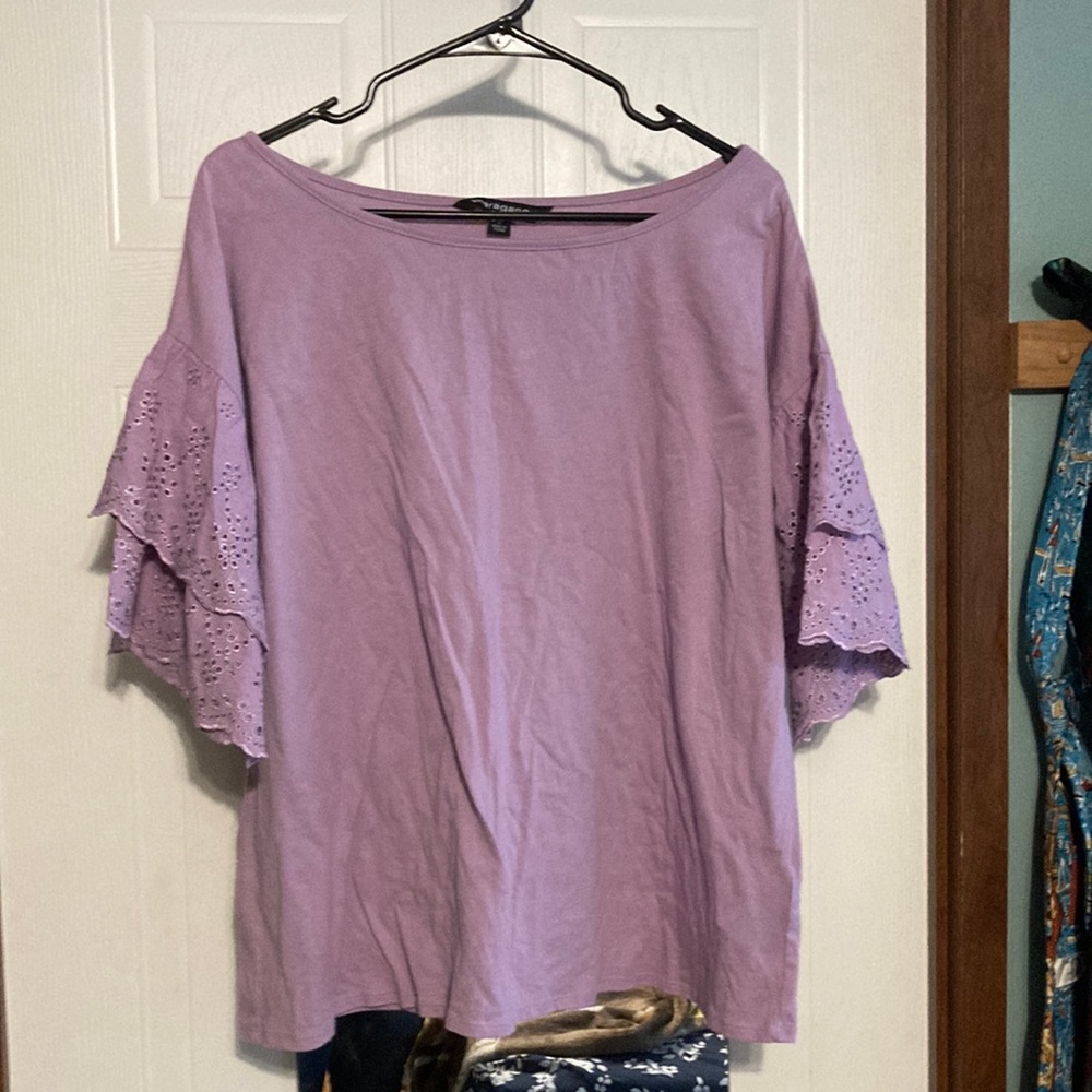 Sharagano Purple Shirt